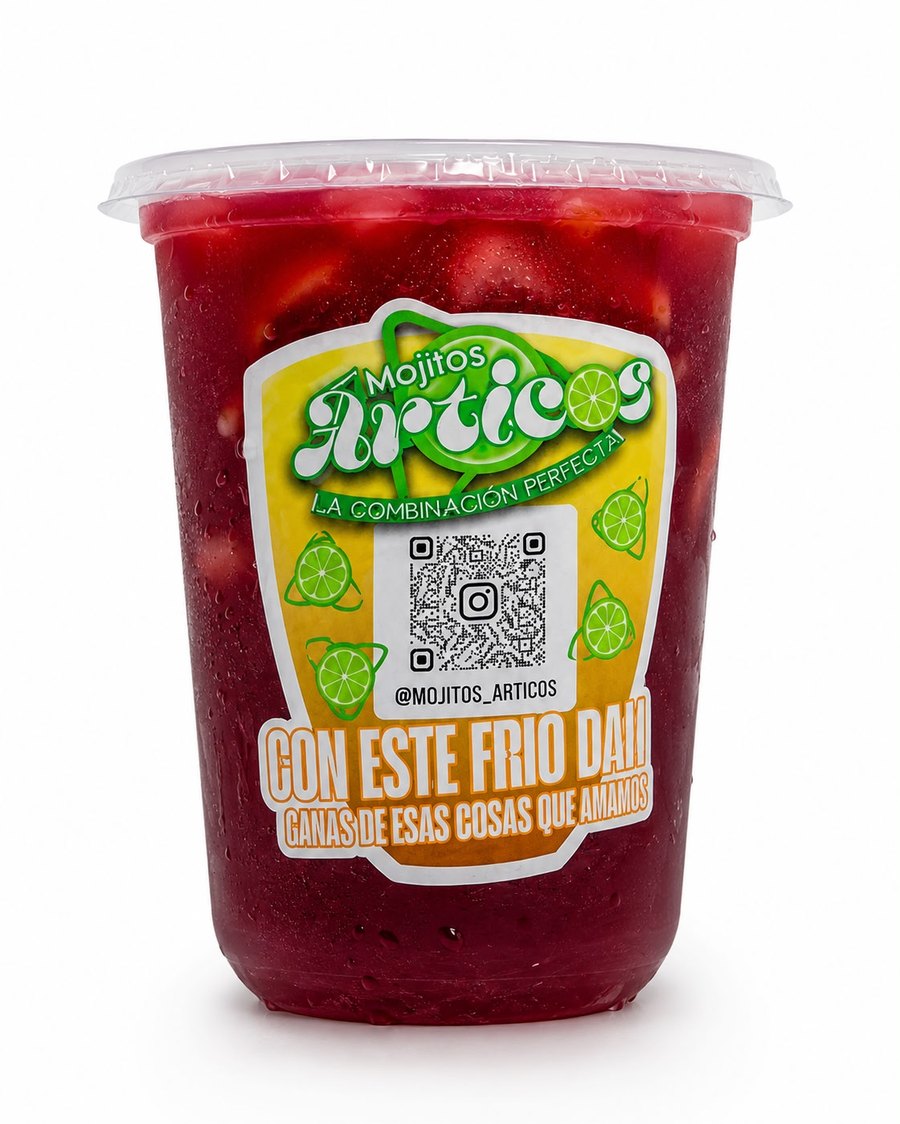 Mojito Árticos sabor Mix Berries, bien helado por litro