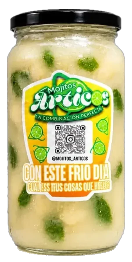 Mojito Árticos Chirimoya en frasco