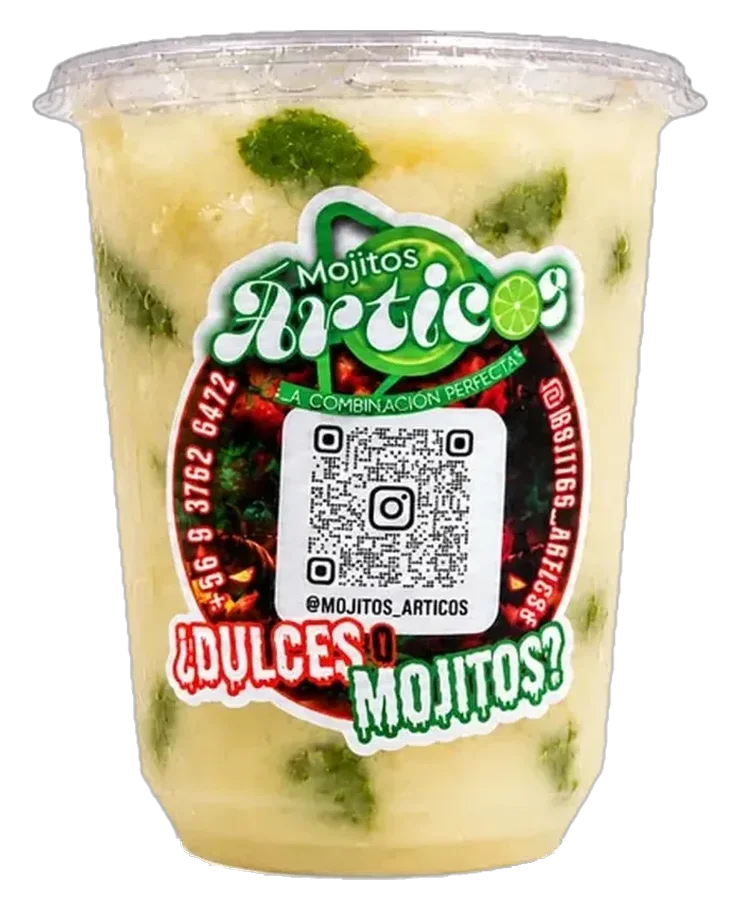 Mojito Árticos Chirimoya en vaso