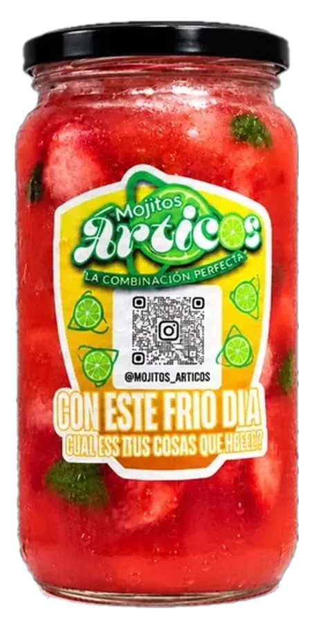 Mojito Árticos Frutilla en frasco