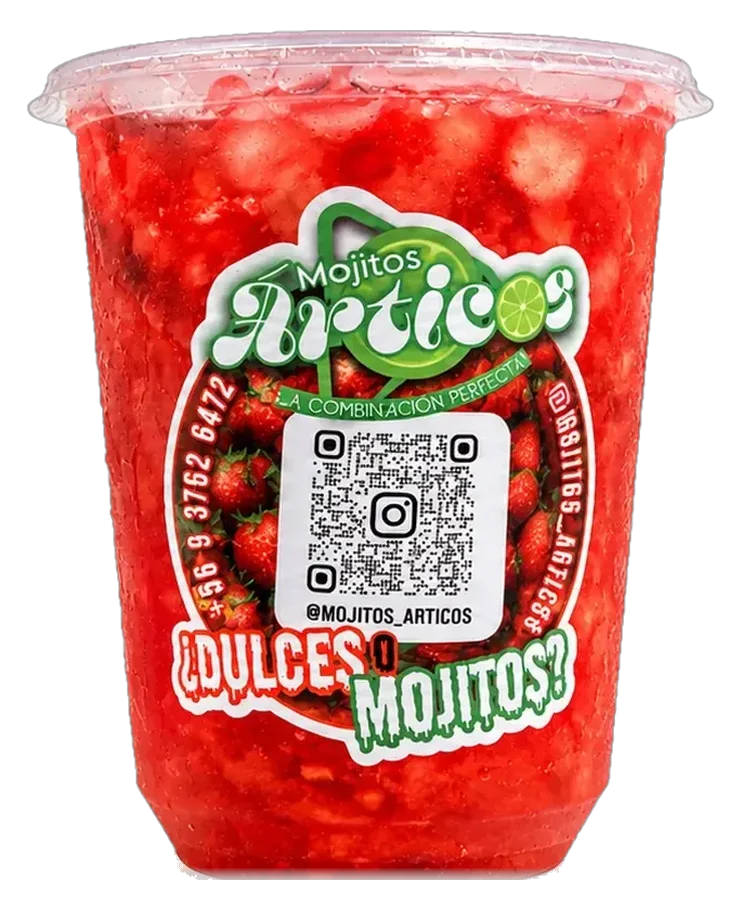 Mojito Árticos Frutilla en vaso