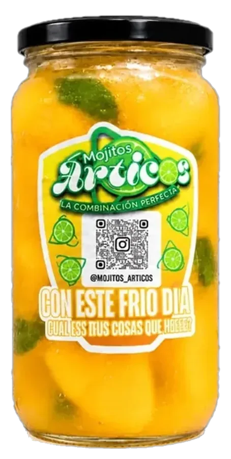 Mojito Árticos Mango en frasco