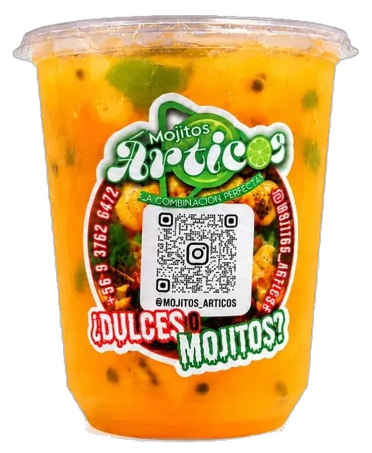 Mojito Árticos Mango-Maracuyá en vaso