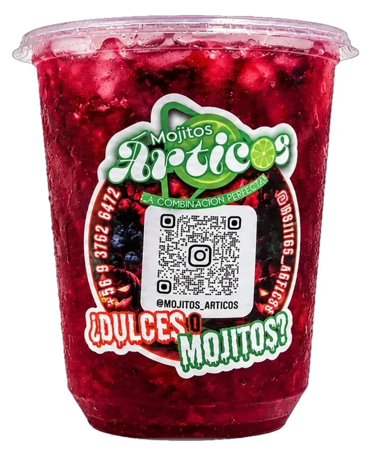 Mojito Árticos Mix Berries en vaso